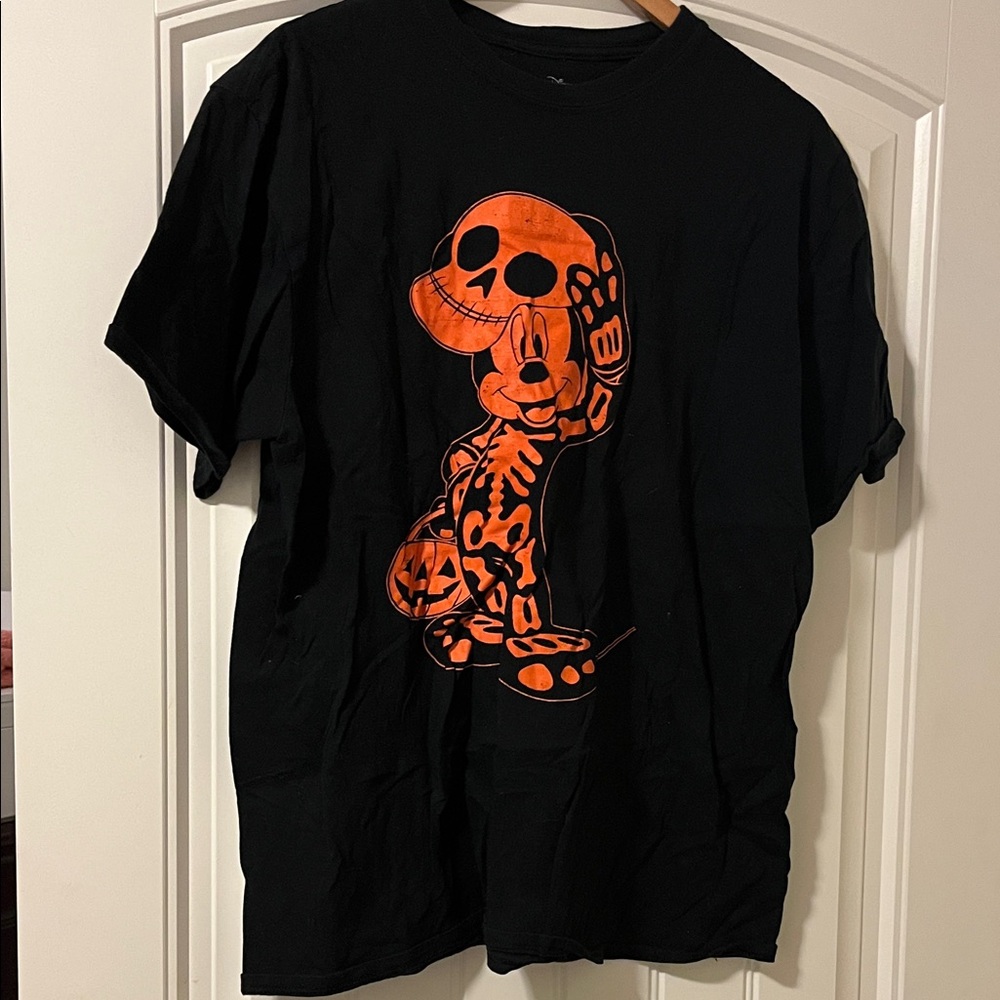 Disney Black and Orange Mickey Mouse Top